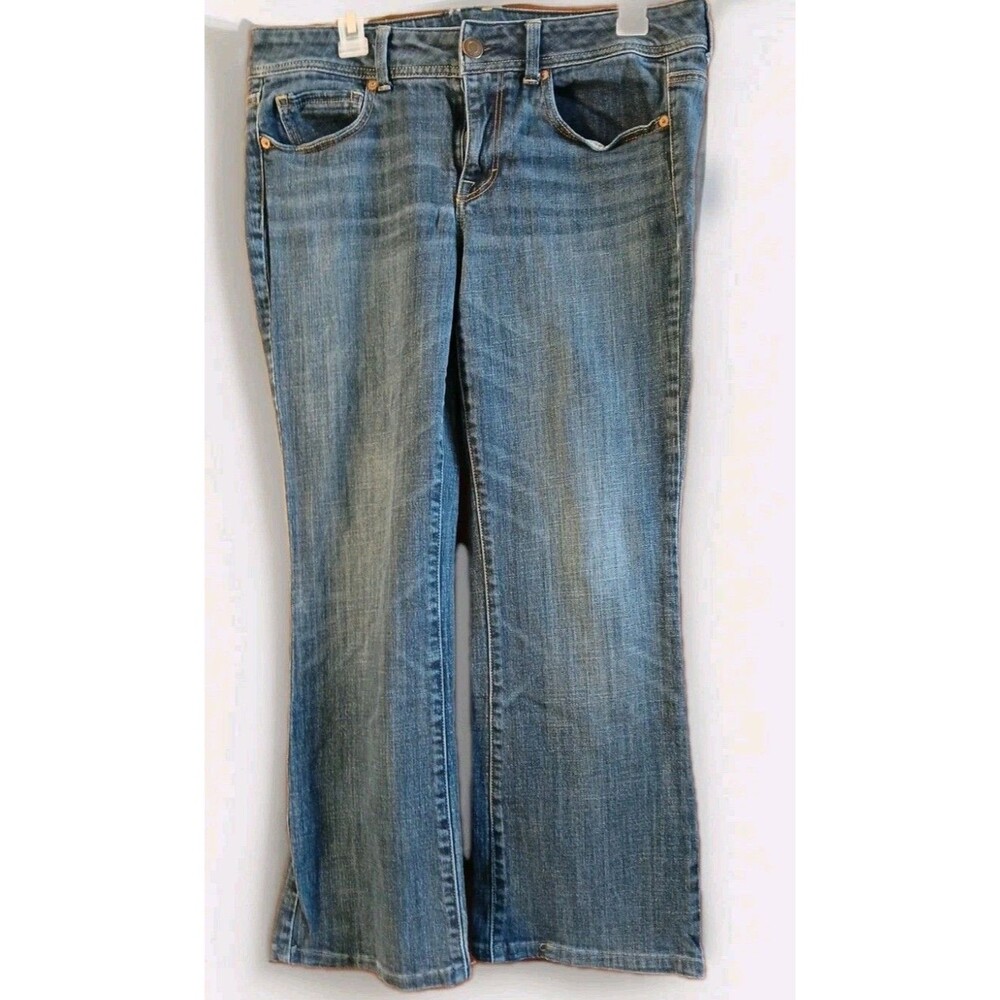 American Eagle Original Boot Womens Stretch Jeans Sz 12 Regular Medium Wash